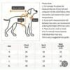 Dog measurement guide and size chart.